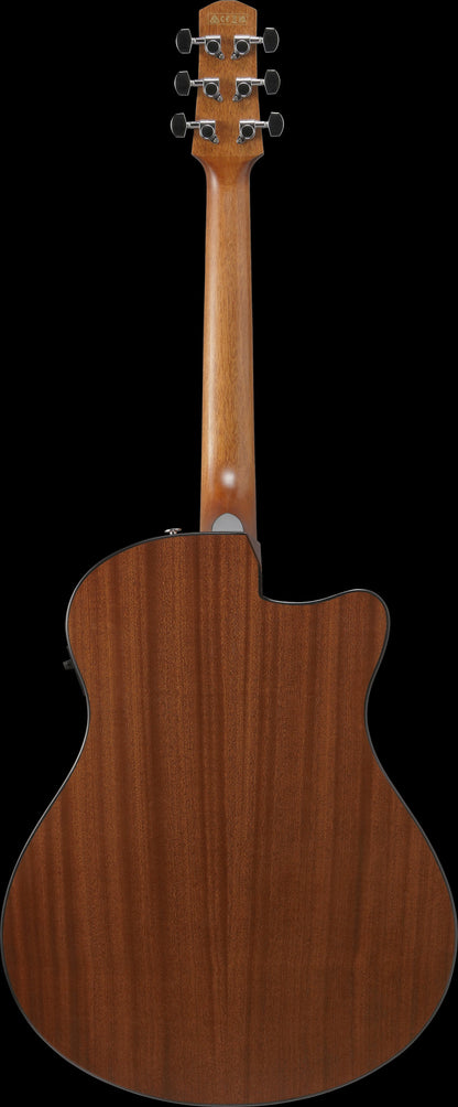IBANEZ Advanced Acoustic AAM Akustikgitarre 6-String Lefty - Open Pore Light Brown Sunburst Decke, Natural Open Pore Boden & Zargen