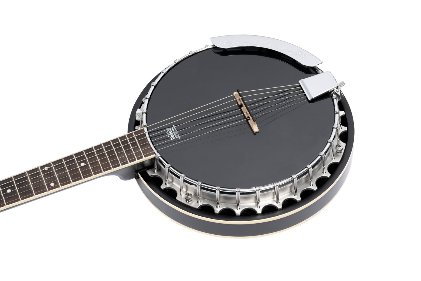ORTEGA Raven Series Banjo 6 String Lefty - Mahogany Black + Bag