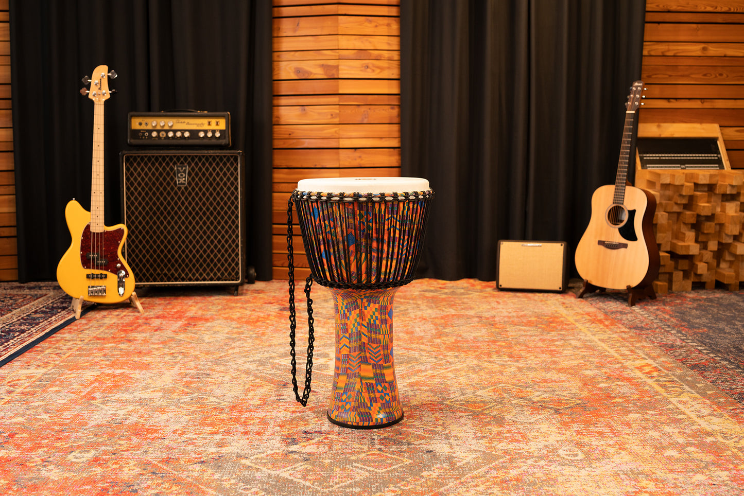 MEINL Percussion Travel Series African Djembe - Kenyan Quilt Extra-Large - Synthetikfell