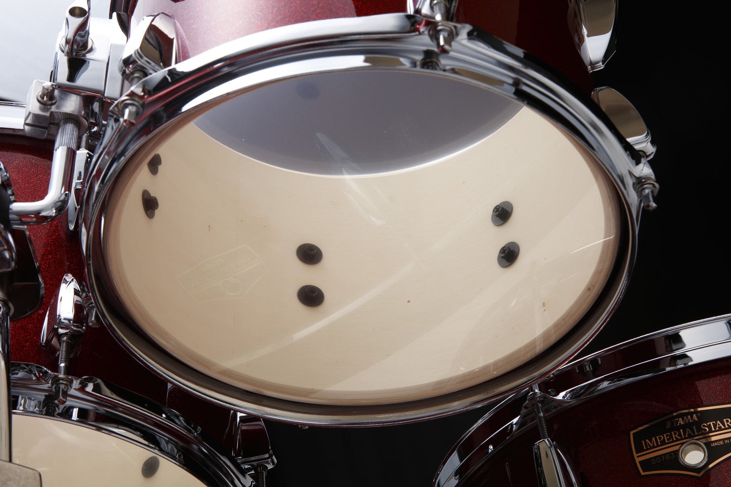 TAMA Imperialstar Drum Set 6 pcs - Burnt Red Mist/Chrome HW + MEINL Cymbals HCS Cymbal Kit/Stage Master Double-Braced Hardware Kit