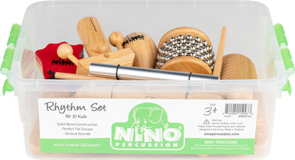 NINO Percussion Wooden Rhythm Box Set