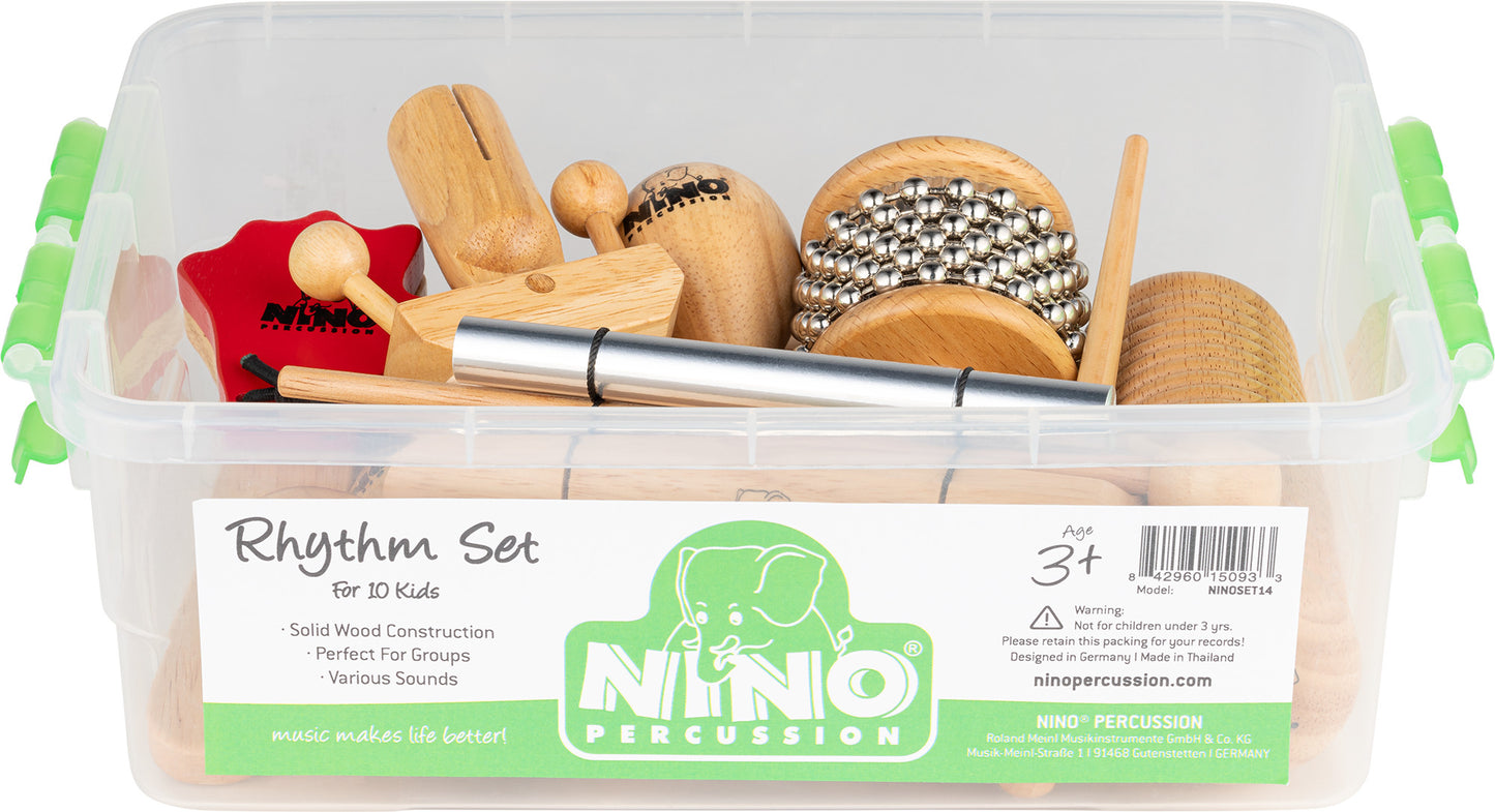 NINO Percussion Wooden Rhythm Box Set