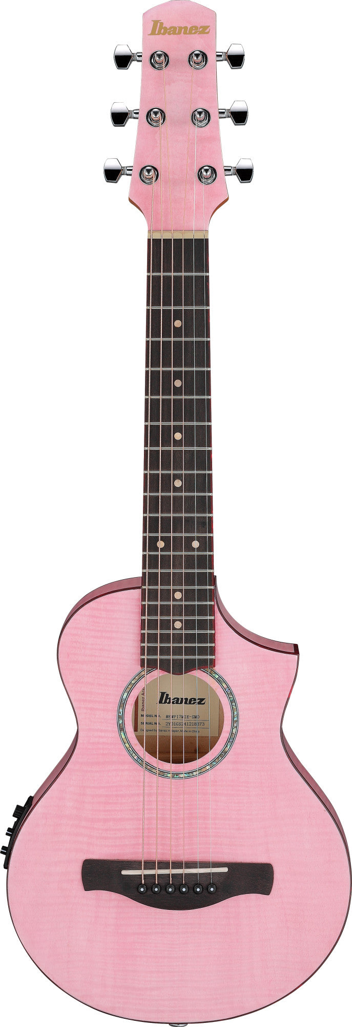 IBANEZ EWP Piccolo Gitarre 6-String - Strawberry Milk Open Pore