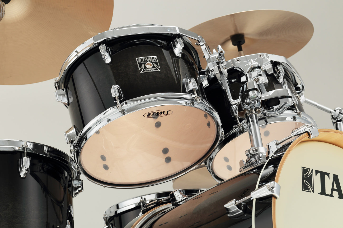 TAMA Superstar Classic Shell Kit 5 pcs - Transparent Black Burst/Chrome HW