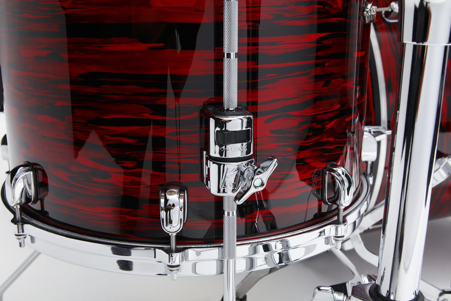 TAMA Starclassic Maple Duracover Wrap Floor Tom 16" x 14" - Red Oyster/Chrome HW
