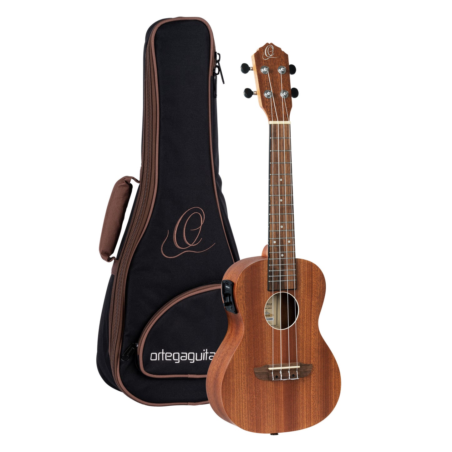 ORTEGA Timber Serie Concert Preamp Ukulele 4 String - Sapele Natural + Bag