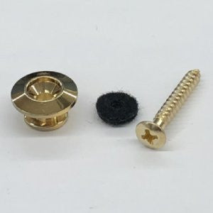 IBANEZ Strap Button Set Gold Black Felt Washer, Screw 4x30mm, For Artcore & Artstar