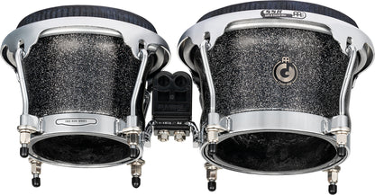 MEINL Percussion Artist Series Bongo Diego Galé, REMO® Black Calfskin Skyndeep Heads  - 7" & 8 1/2" Midnight Star