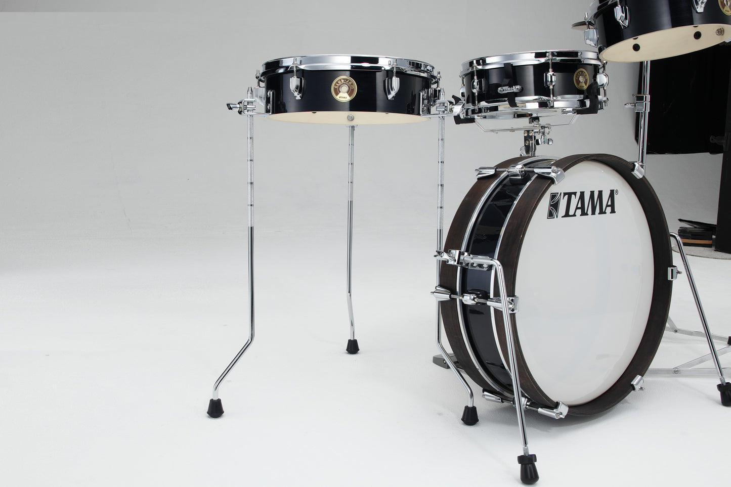 TAMA Club-Jam Pancake Shell Kit 4 pcs - Hairline Black/Chrome HW