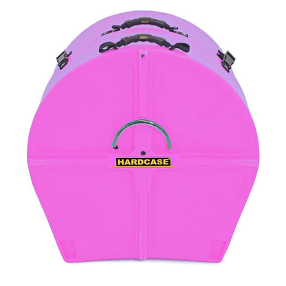 HARDCASE Bass Drum Case with Wheels 22" (14" - 20") - Pink / fully lined