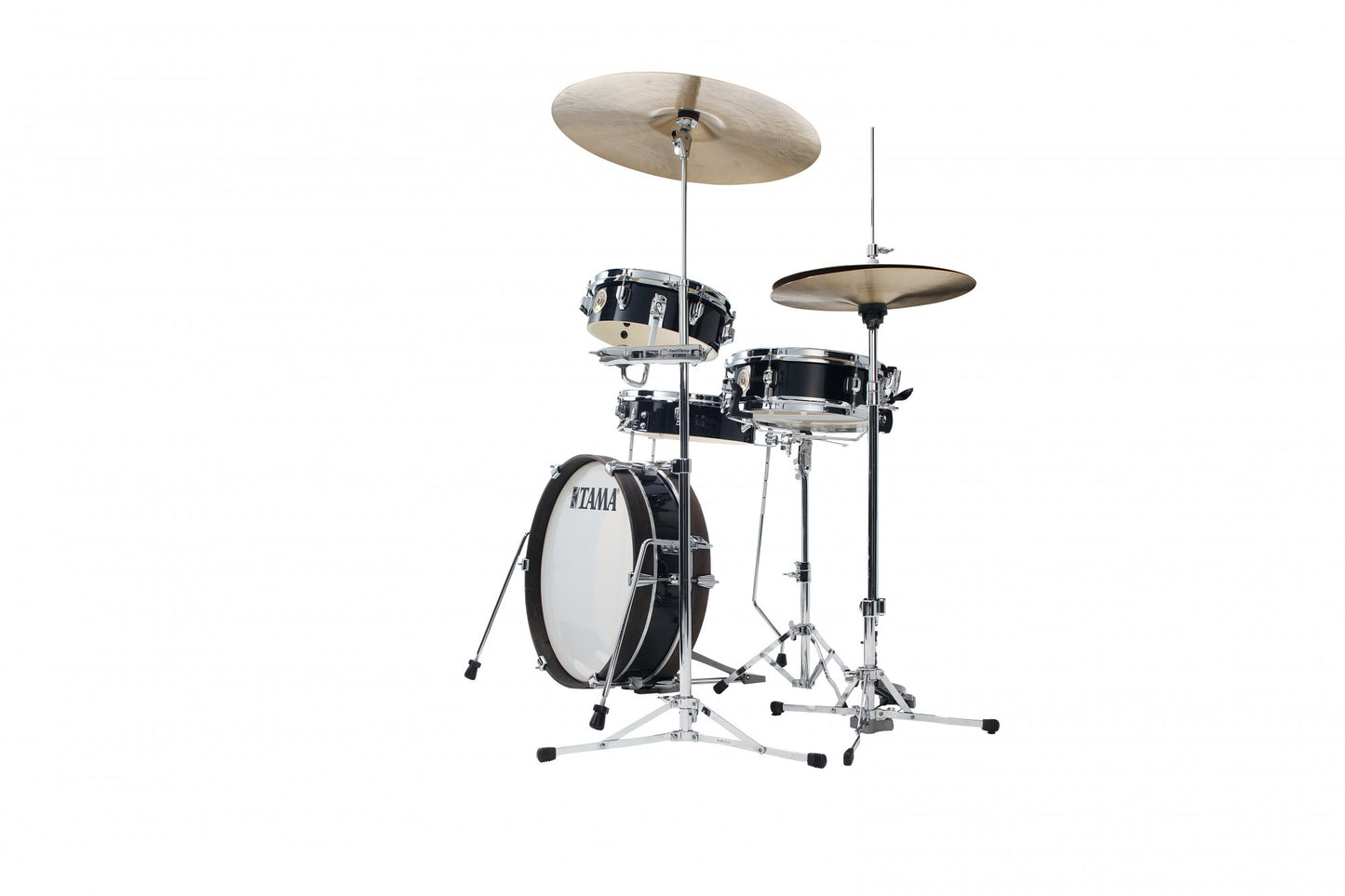 TAMA Club-Jam Pancake Shell Kit 4 pcs - Hairline Black/Chrome HW