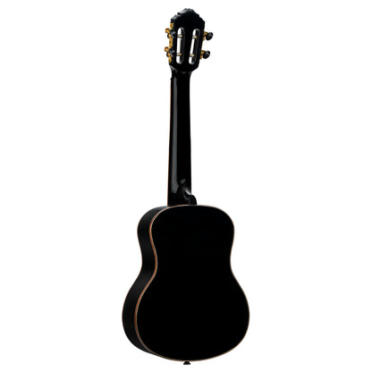 ORTEGA Onyx Serie Tenor Ukulele 4 String - Spruce / Mahogany Black + Bag