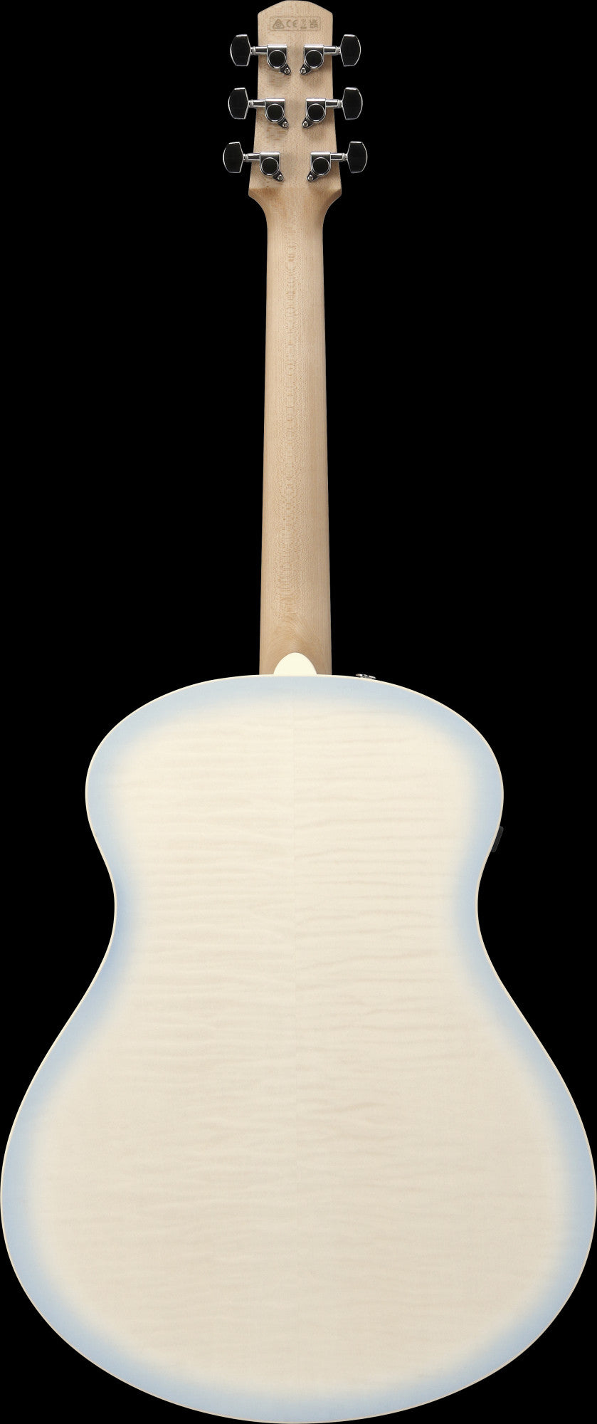 IBANEZ Advanced Acoustic AAM Acoustic Guitar 6-String - Transparent Antique White Ice Blue Open Pore