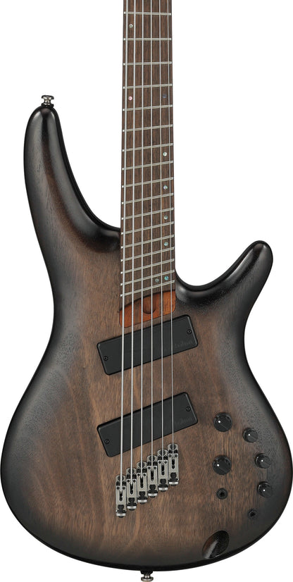 IBANEZ Bass Workshop SR Electric Bass 6-String Crossover, Multi Scale - Black Stained Burst Low Gloss