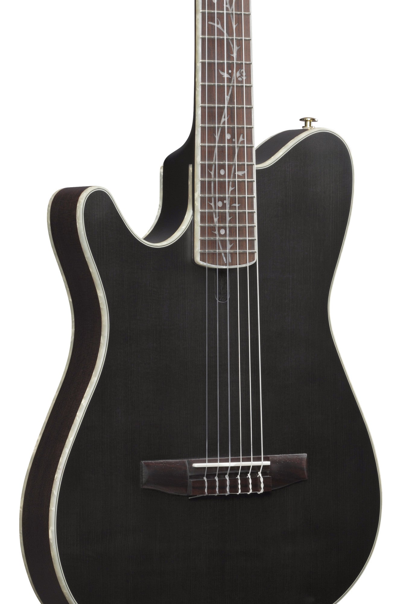 IBANEZ Tim Henson Signature Nylon String Guitar 6-String Lefty - Transparent Black Flat