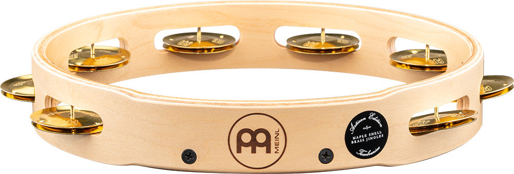MEINL Percussion Artisan Edition Series Single-Row Wood Tambourine - 10"