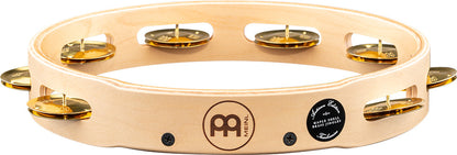 MEINL Percussion Artisan Edition Series Single-Row Wood Tambourine - 10"