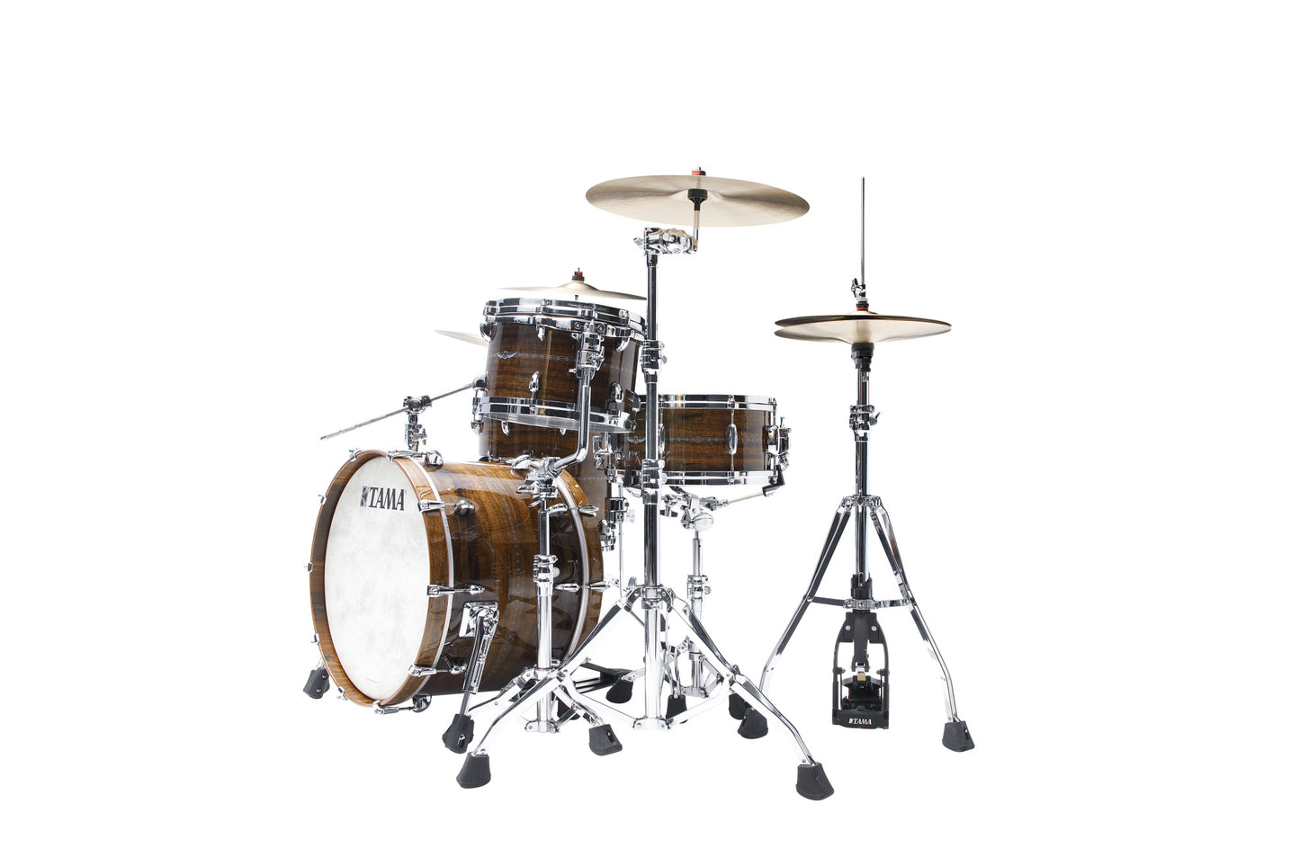TAMA STAR Bubinga Shell Kit 3 teilig - Natural Indian Laurel/Chrom HW