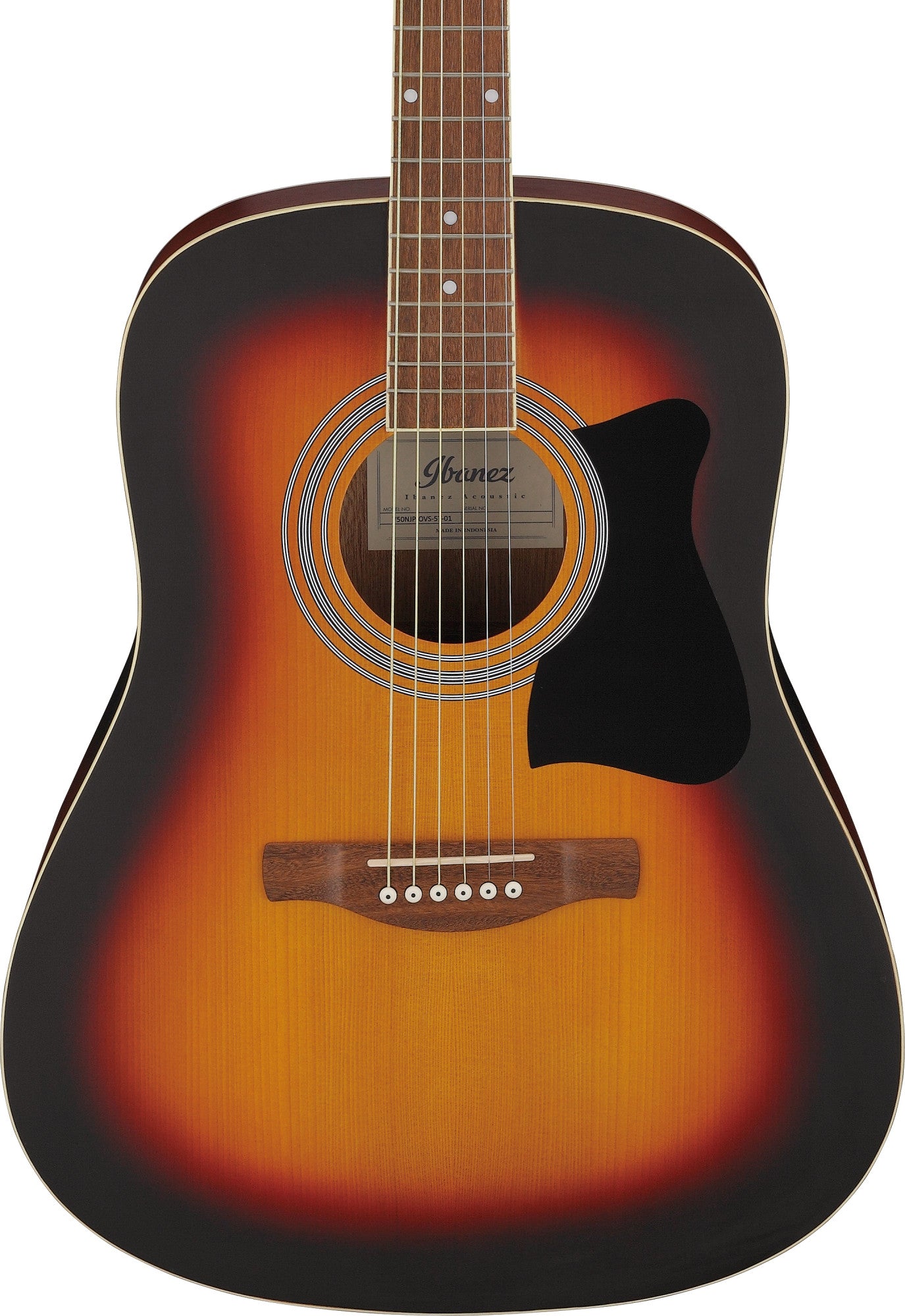 IBANEZ Jampack Acoustic Guitar Set 6-String - Open Pore Vintage Sunburst + Gig Bag, Strap, Tuner & Picks