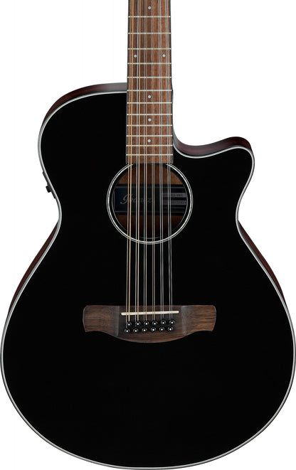 IBANEZ AEG Akustikgitarre 12-String - Black High Gloss
