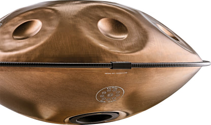 MEINL Sonic Energy Sensory Handpan, Stainless Steel, E La Sirena, 10 Notes, 432 Hz, Vintage copper, Engraved design
