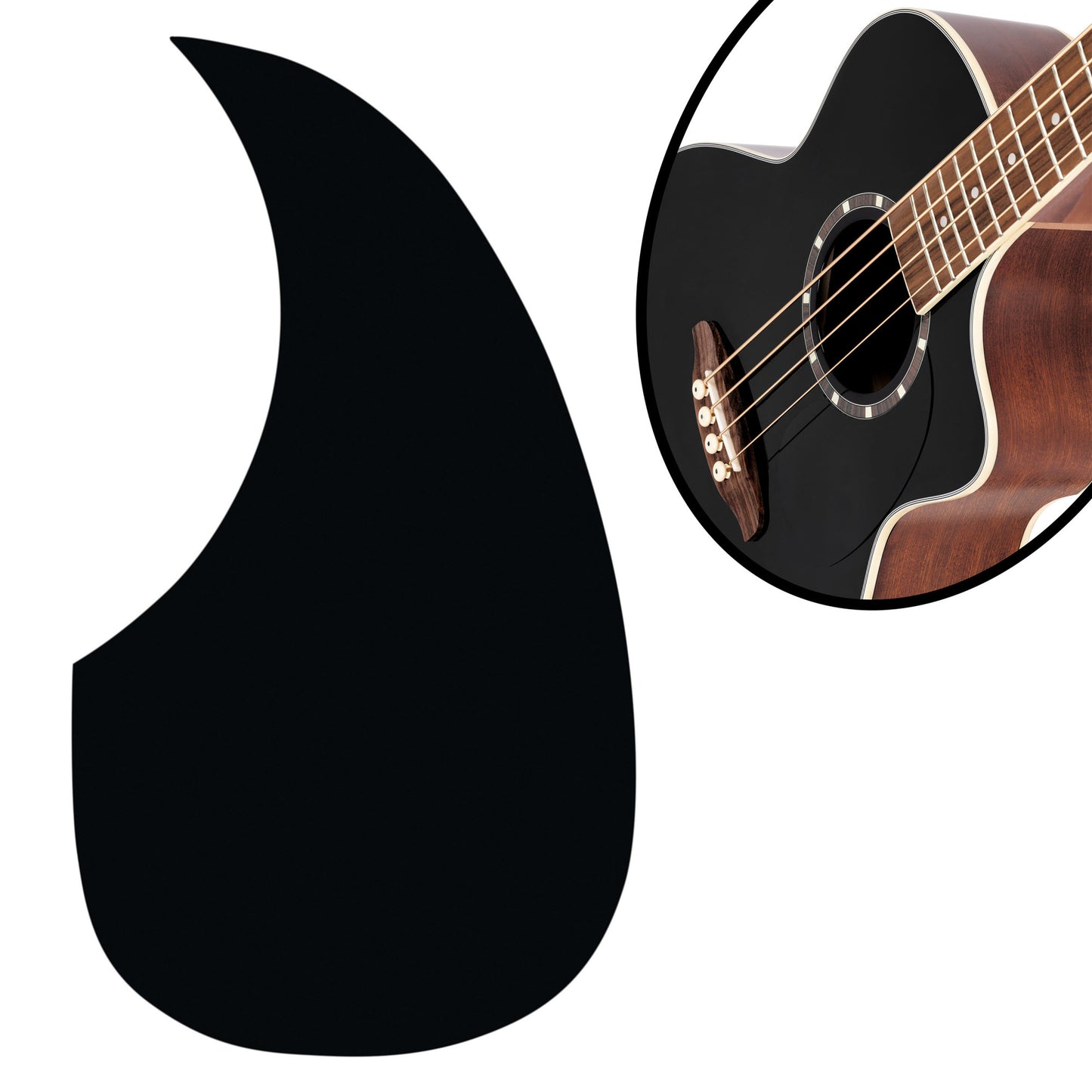 ORTEGA Deep Series 8 Medium Scale Acoustic Bass 4 String - Spruce / Mahogany Black