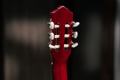ORTEGA Family Series 4/4 Konzertgitarre 6 String - Weinrot + Bag