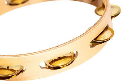 MEINL Percussion Artisan Edition Series Single-Row Wood Tambourine - 10"