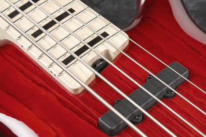 IBANEZ Adam Nitti Signature Electric Bass 5-String - Transparent Wine Red Burst + Premium Softcase