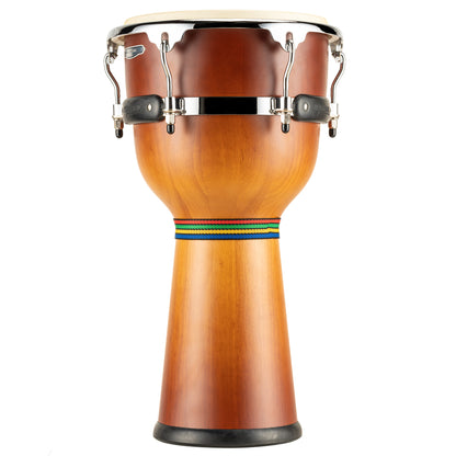 MEINL Percussion Floatune Series Djembe 12" - Zebra Finished Ash Matte