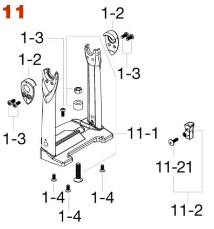TAMA Rahmen für Twin Pedal (linke Seite)