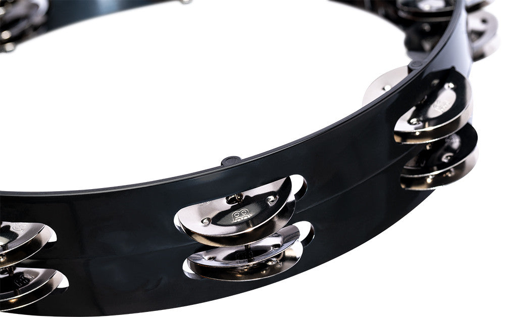 MEINL Percussion Headliner® Series Molded ABS Tambourine - 10" Black