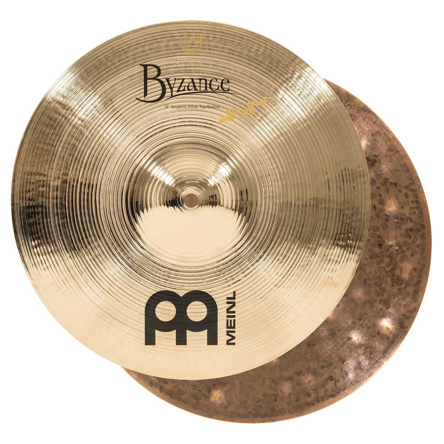MEINL Cymbals Byzance Brilliant Serpents Hihat - 14"