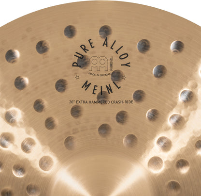 MEINL Cymbals Pure Alloy Extra Hammered Crash-Ride - 20"