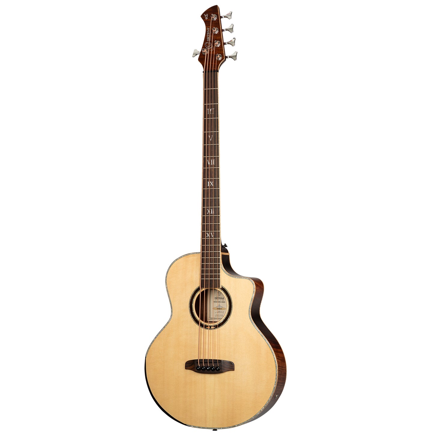 ORTEGA Ken Taylor Signature Series Acoustic Bass 5-String - Natural + Gigbag