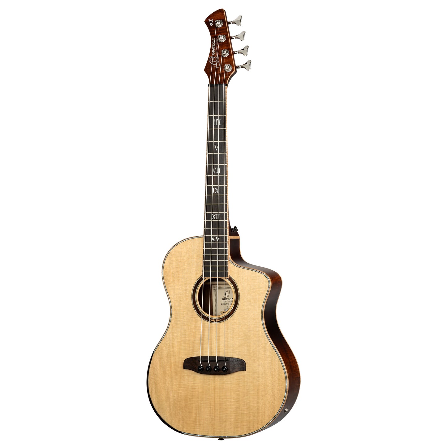 ORTEGA Ken Taylor Signature Series Acoustic Bass 4-String - Natural + Gigbag