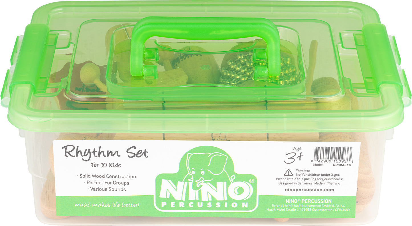 NINO Percussion Wooden Rhythm Box Set