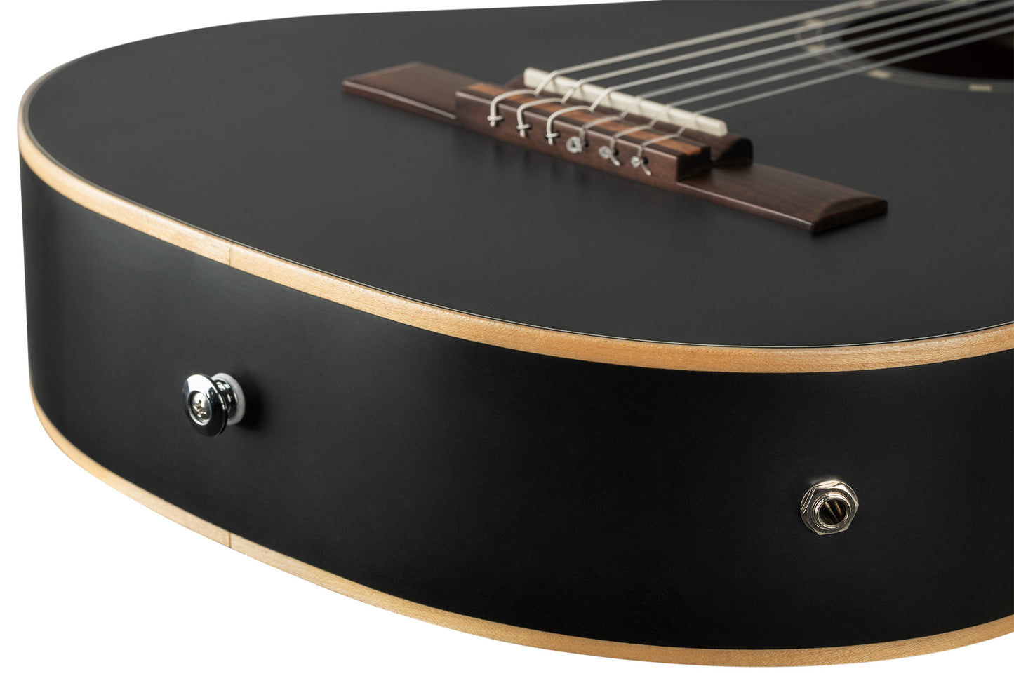 ORTEGA Family Series 3/4 Konzertgitarre 6-String - Satin Black + Gigbag