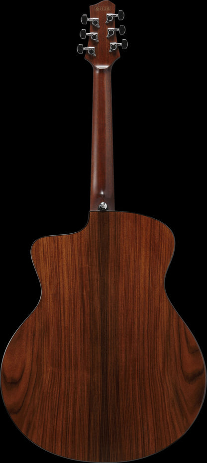 IBANEZ Jon Gomm Signature Acoustic Guitar 6-String - Black Satin Top / Natural High Gloss Back and Sides + Case