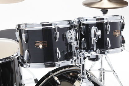 TAMA Imperialstar Drum Set 5 pcs - Hairline Black/Chrome HW + MEINL Cymbals HCS Cymbal Kit/Stage Master Double-Braced Hardware Kit