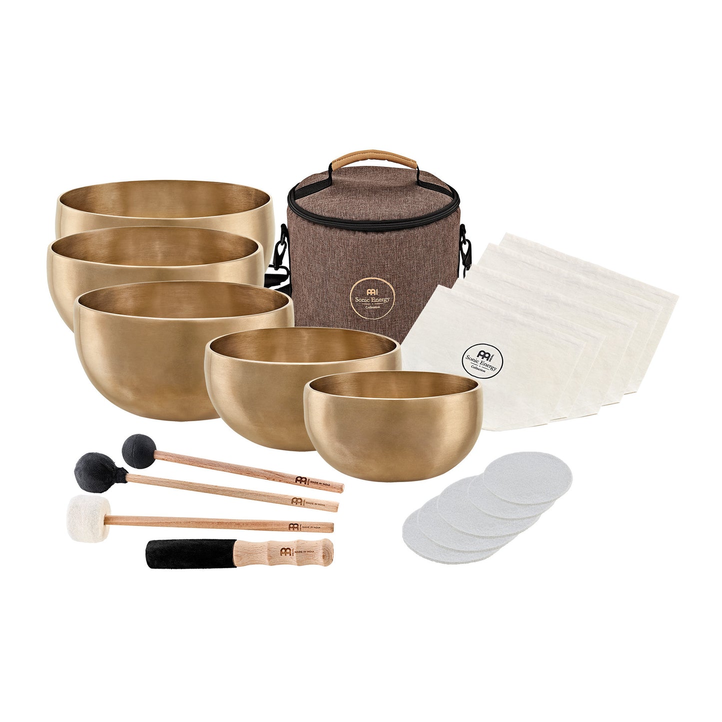 MEINL Sonic Energy 5-piece Yoga Nidra Singing Bowl Set