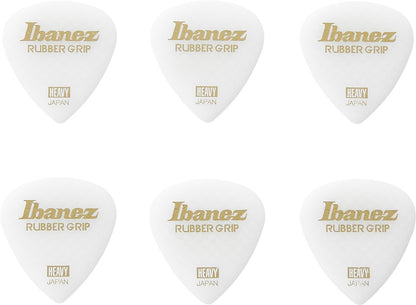 IBANEZ Grip Wizard Series Rubber Grip Flat Pick - 6er Pack