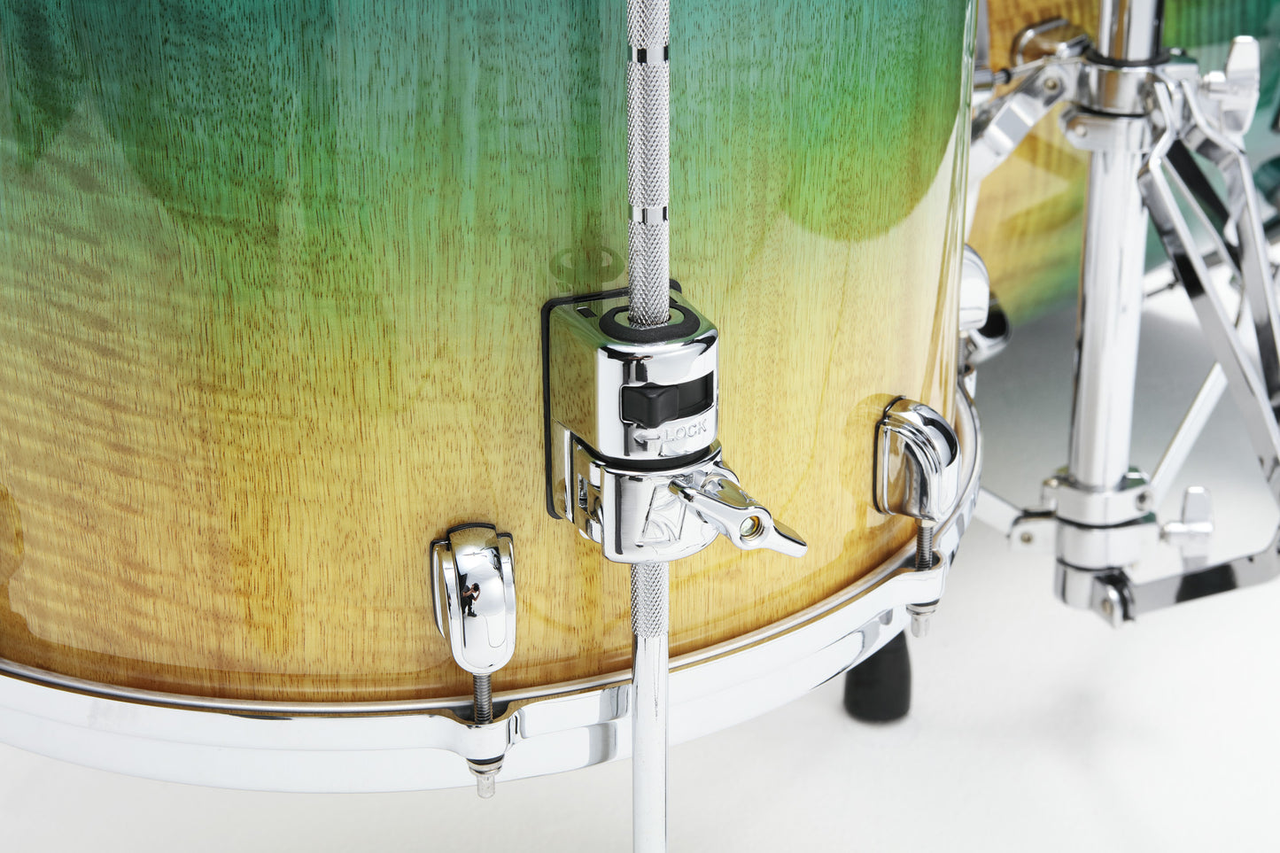 TAMA Starclassic Maple Exotic Floor Tom 14" x 14" - Marine Shoreline Movingui Fade/Chrom HW