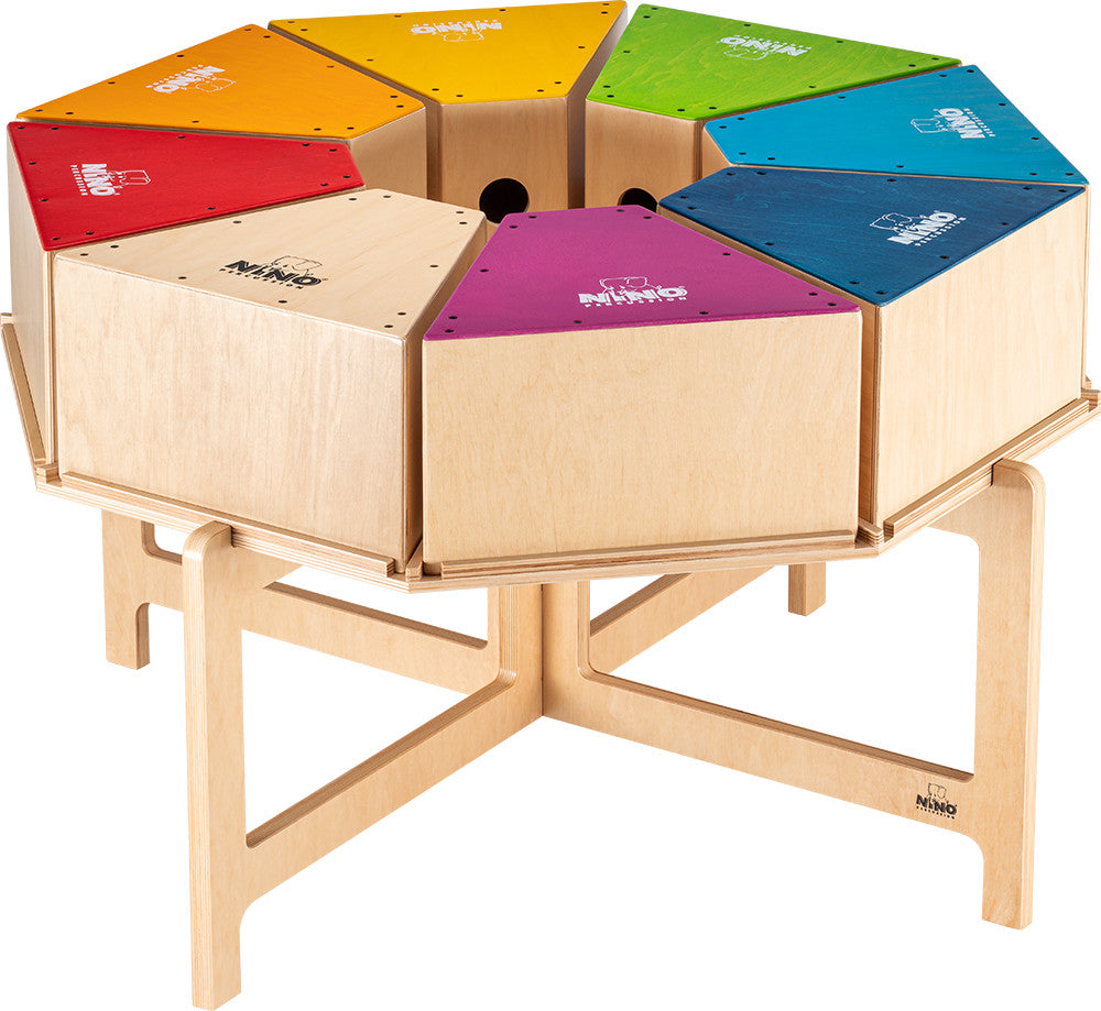 NINO Percussion DeLuxe Classroom Cajon Rhythmus Set