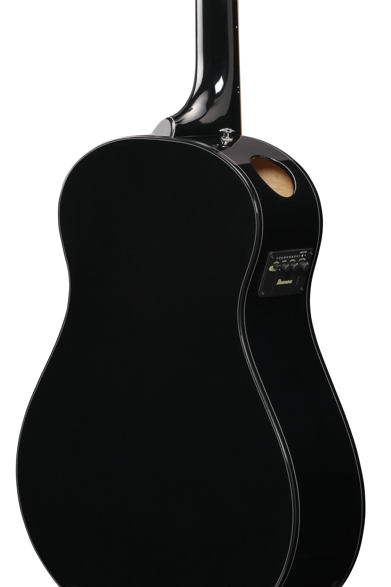 IBANEZ Advanced Acoustic AAM Acoustic Guitar 6-String - Black High Gloss