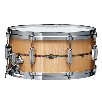 TAMA Star Maple Snaredrum 14" x 5,5" - Gloss Natural Curly Maple/Chrom HW - Outside Inlay