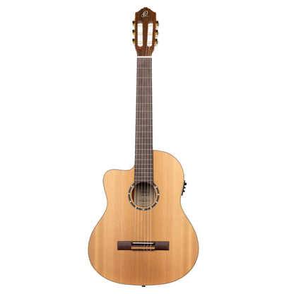 ORTEGA Family Series Pro 4/4 Konzertgitarre 6 String Lefty - Massive Zeder / Mahagoni Natur + Bag