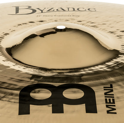 MEINL Cymbals Byzance Brilliant Heavy Hammered Ride - 22"