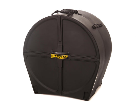 HARDCASE Bass Drum Case mit Rollen 26" (14" - 20") - Black / Schaumstoffpads