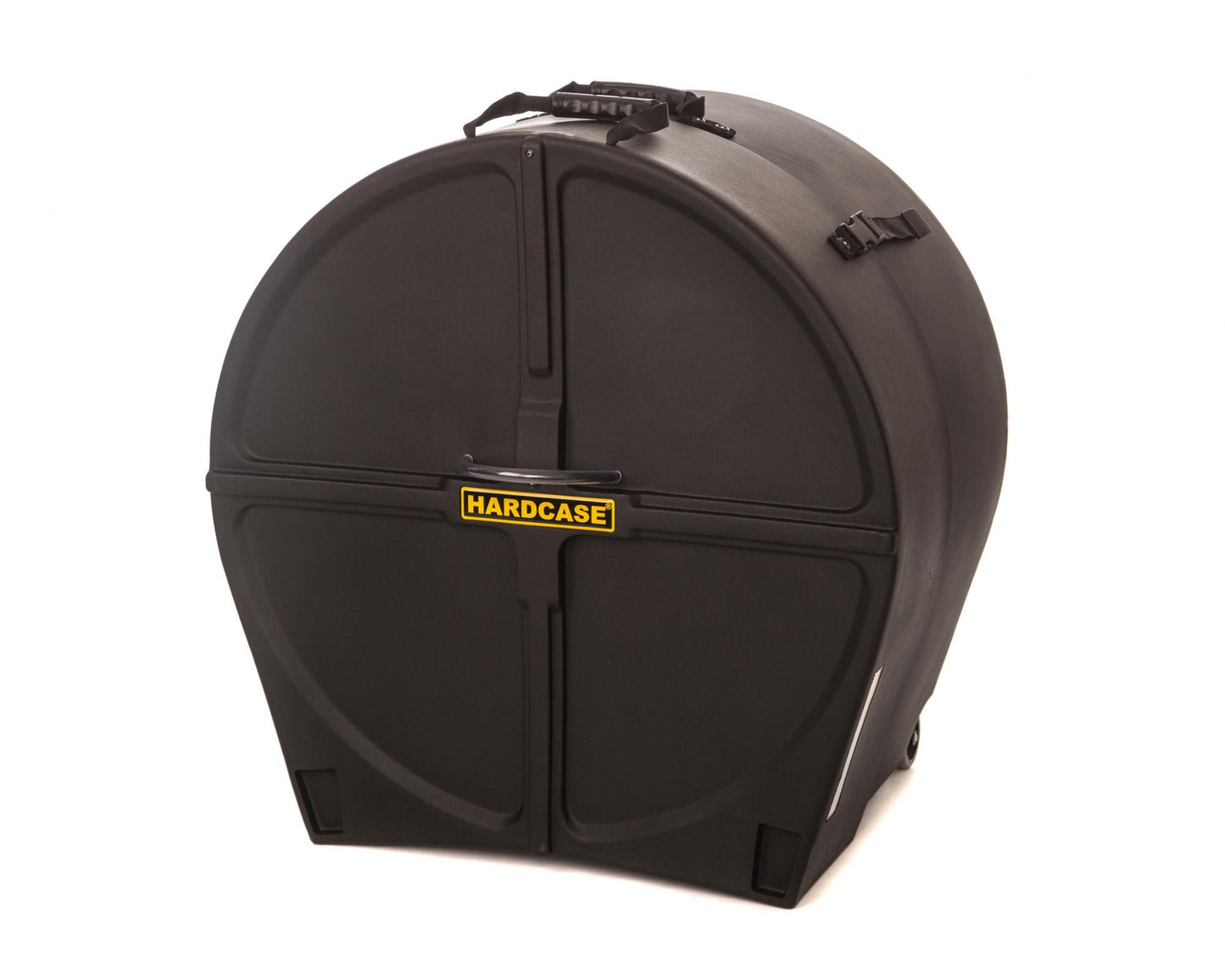 HARDCASE Bass Drum Case with Wheels 26" (14" - 20") Black / foam pads